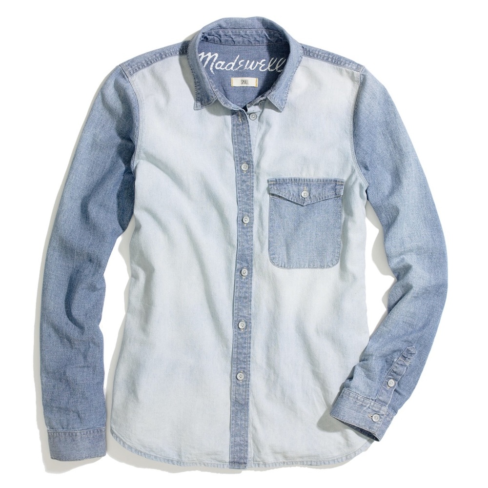 Madewell two tone chambray